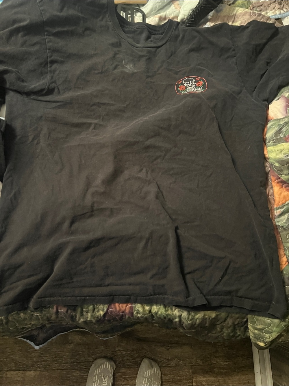 Black Short-Sleeve Graphic Tee